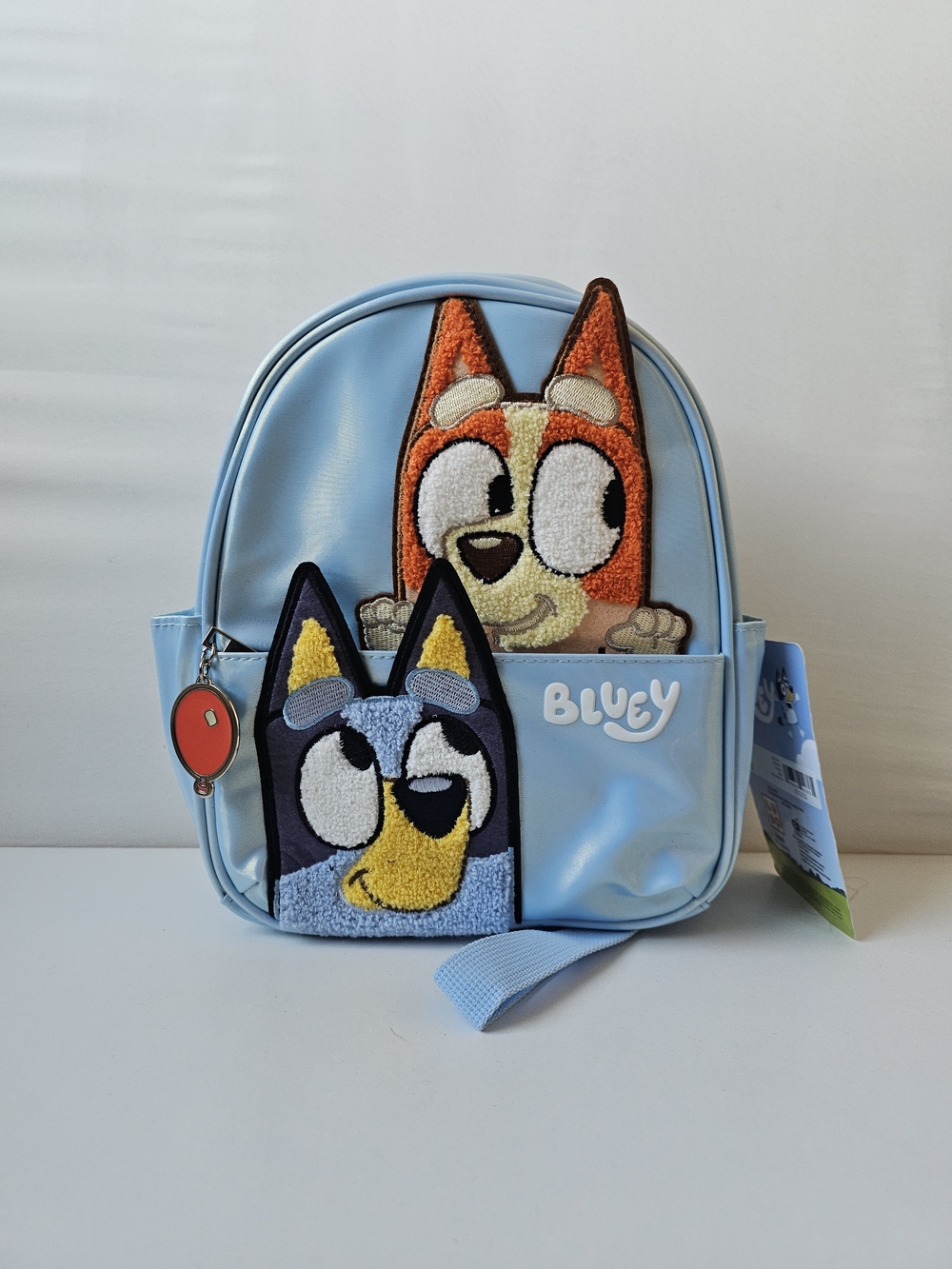 NWT Bluey & Bingo Mini Backpack Faux Leather Light Blue